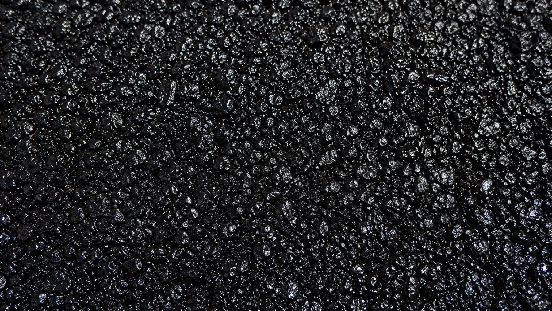 Detailed close-up of asphalt aggregate
